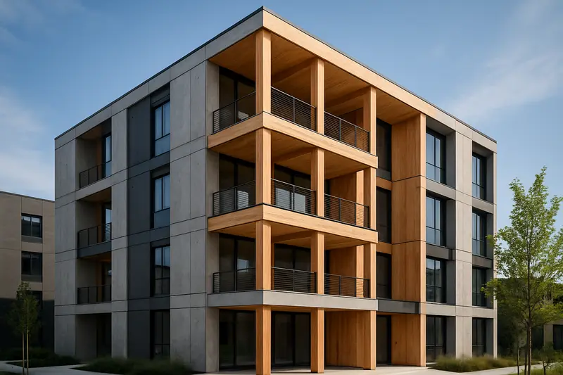 Synergizing Mass Timber and Concrete for Sustainable Building Design