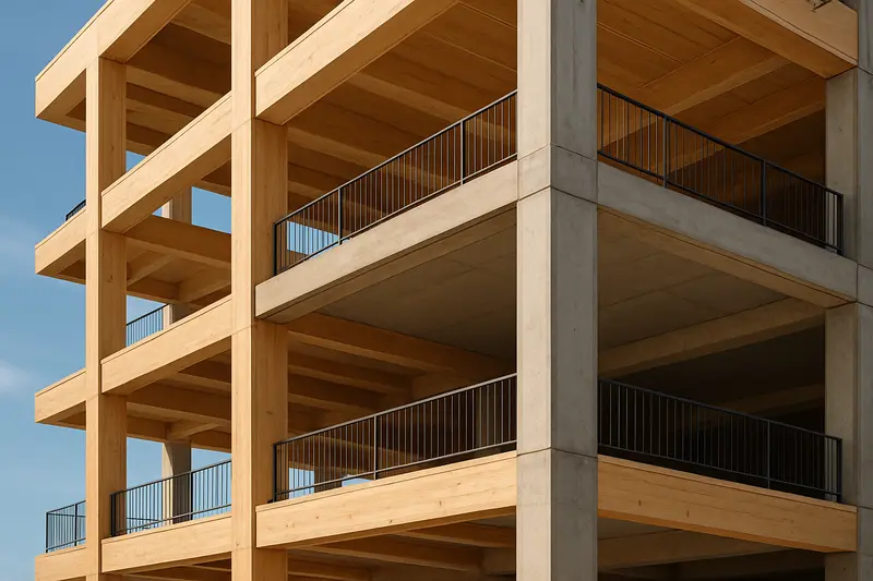Integration of mass timber and concrete in sustainable building design